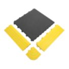 COBA Fatigue-Lock Workplace Safety Matting Yellow 150mm x 150mm 4 Pack