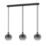 Eglo Oilella 3-Light Pendant Black & Grey