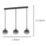 Eglo Oilella 3-Light Pendant Black & Grey