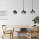 Eglo Oilella 3-Light Pendant Black & Grey