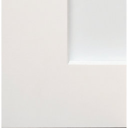2-Clear Light Primed White Wooden Shaker Internal Door 2040mm x 826mm
