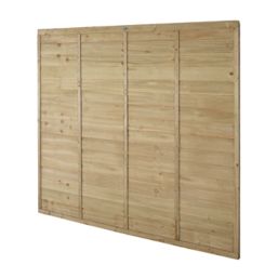 Forest TP Super Lap  Garden Fencing Panel Natural Timber 6' x 5' 6" Pack of 20