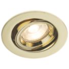 Knightsbridge  Tilt  Recessed Downlight Brass