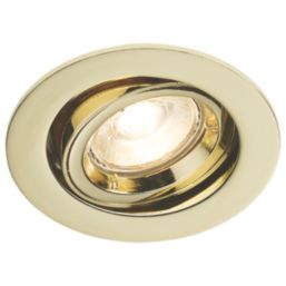 Knightsbridge  Tilt  Recessed Downlight Brass