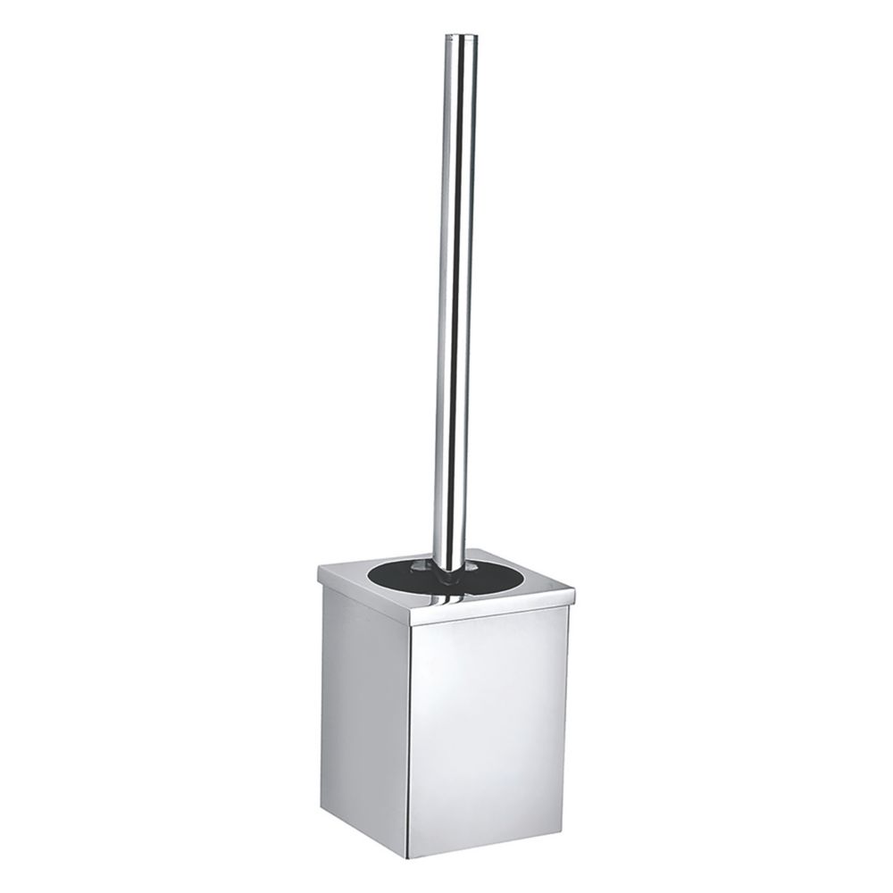 Aqualux York Toilet Brush Holder Chrome Screwfix