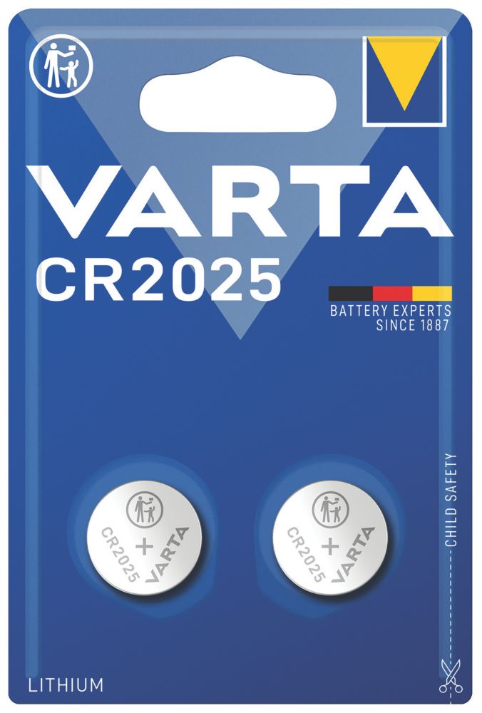 VARTA CR2032 LITHIUM button battery - 2 Items, 1 item