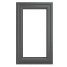 Crystal  Left-Hand Opening Clear Triple-Glazed Casement Anthracite on White uPVC Window 610mm x 1040mm