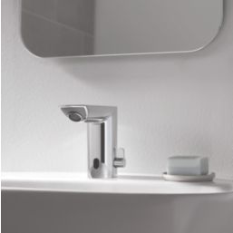 Grohe Bau Cosmopolitan E Battery-Powered 123mm Chrome Mono Basin Mixer Tap