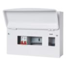 MK Sentry  12-Module 10-Way Part-Populated  Main Switch Consumer Unit