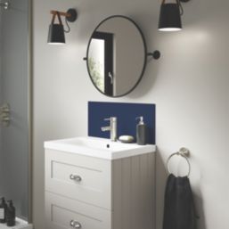 Splashwall Deep Sea / Smoked Rose Vanity Splashback Matt Blue/Purple 250mm x 600mm x 4mm