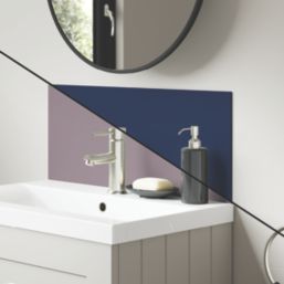 Splashwall Deep Sea / Smoked Rose Vanity Splashback Matt Blue/Purple 250mm x 600mm x 4mm