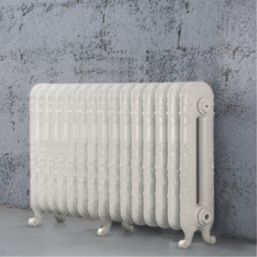 Arroll 597mm x 1009mm 5325BTU White Cast Iron 2 Column Radiator