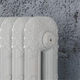 Arroll 597mm x 1009mm 5325BTU White Cast Iron 2 Column Radiator