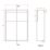 Alaska Bathroom Fitted Furniture Pack LH Vanity with Basin Soft Blue Matt 1244mm x 355mm x 997mm