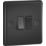 Knightsbridge  10AX 2-Gang 2-Way Light Switch  Matt Black with Black Inserts