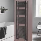 Towelrads 1600mm x 400mm 2160BTU Black Flat  Towel Radiator