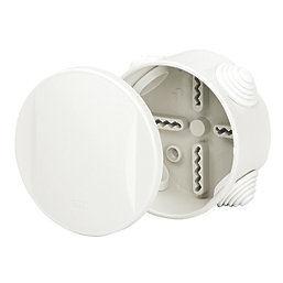 Vimark 4-Entry Round Junction Box with Knockouts 83mm x 51mm x 83mm