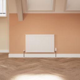 Flomasta 500mm x 800mm 2218BTU White Type 11 Convector Radiator