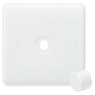 Knightsbridge Curved Edge 1-Gang Modular Dimmer Switch White