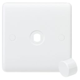 Knightsbridge Curved Edge 1-Gang Modular Dimmer Switch White