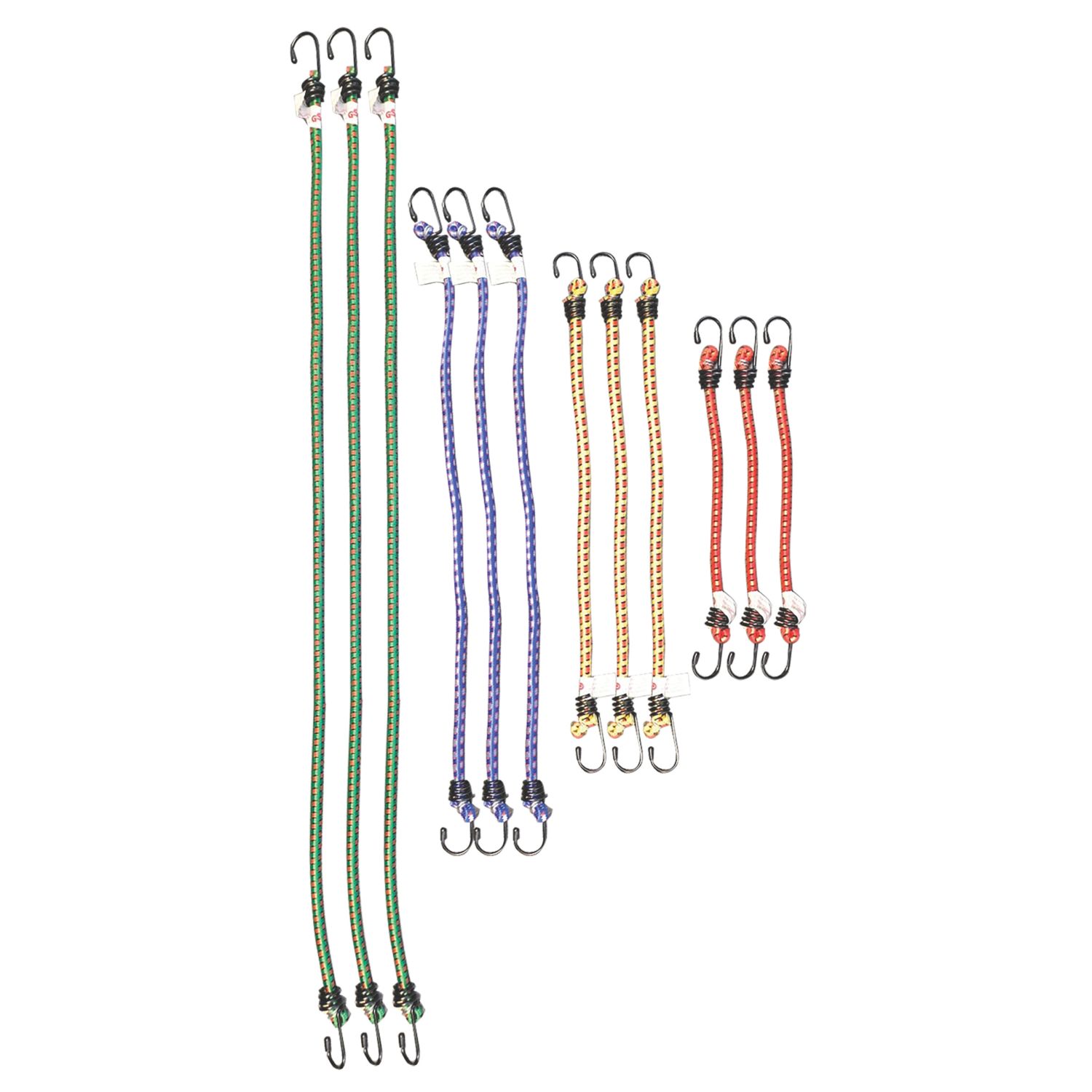 Pearl Consumables Assorted Luggage Straps 12 Pieces (847YY)