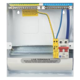 Lewden PRO-R08W-R1S 11-Module 8-Way Part-Populated High Integrity Main Switch Consumer Unit with SPD