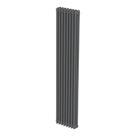 Flomasta 1800mm x 380mm 4520BTU Anthracite Vertical 3 Column Radiator
