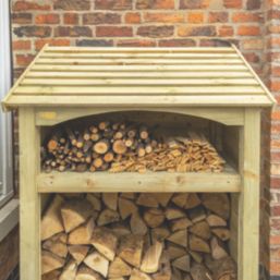 Rowlinson Heritage Single 3' 6" x 2' (Nominal) Timber Log Store