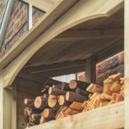 Rowlinson Heritage Single 3' 6" x 2' (Nominal) Timber Log Store