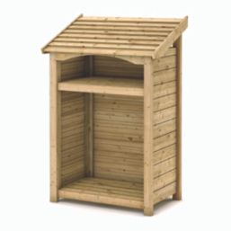 Rowlinson Heritage Single 3' 6" x 2' (Nominal) Timber Log Store
