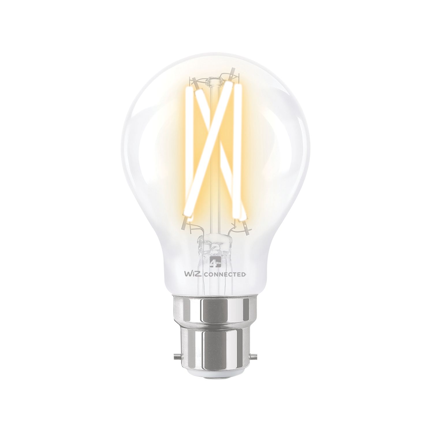 4lite B22 A60 LED Smart Light Bulb 8W 800lm 2 Pack (848GR)