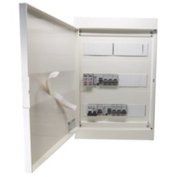 Garo G39B-7AS 39-Module 15-Way Populated  Dual RCD Consumer Unit with SPD