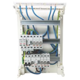 Garo G39B-7AS 39-Module 15-Way Populated  Dual RCD Consumer Unit with SPD