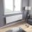 Ximax Oceanus 445mm x 1500mm 3901BTU White Horizontal Designer Radiator