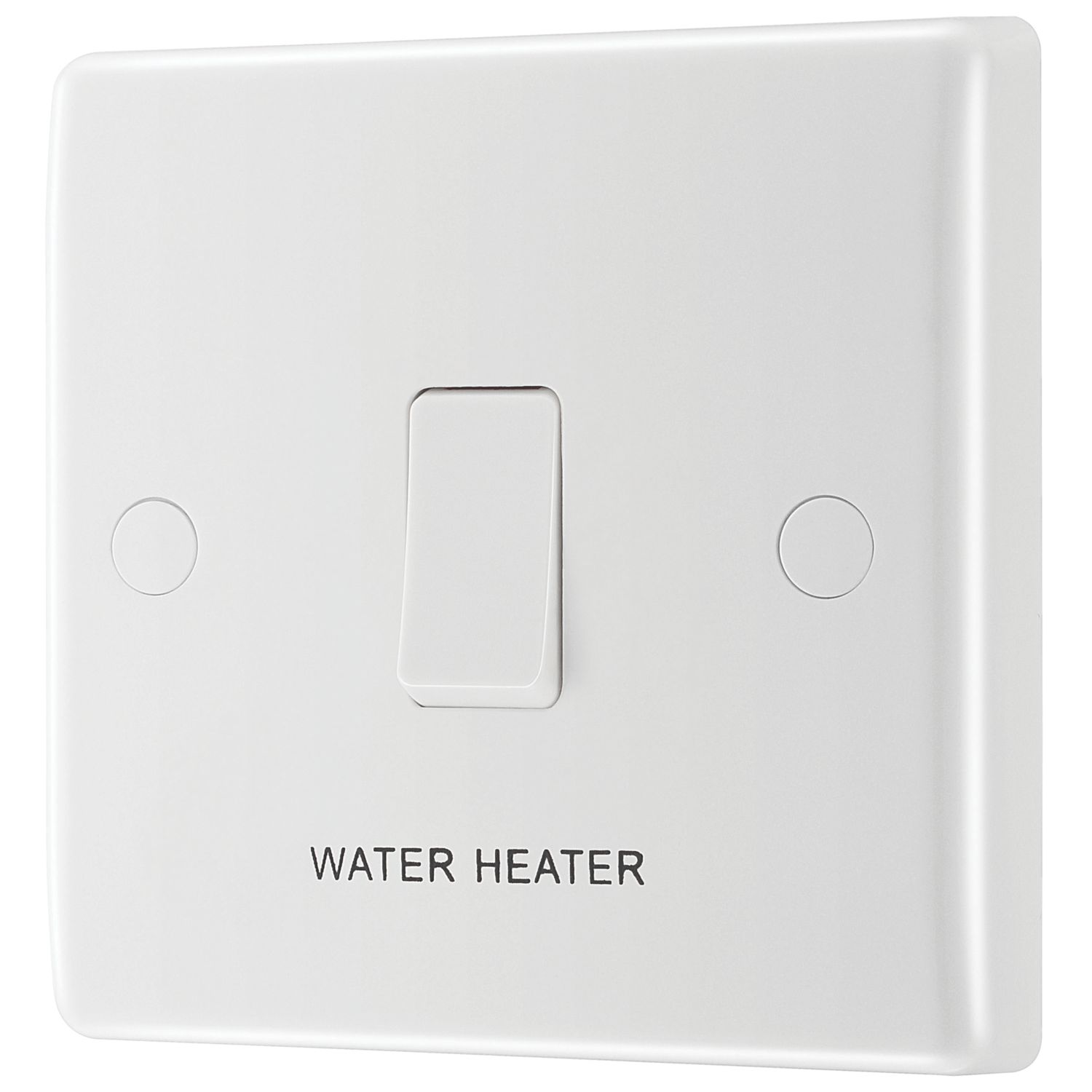 British General 800 Series 20A 1-Gang DP 'Water Heater' Printed Switch White (848XG)