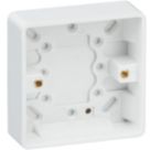 Knightsbridge  1-Gang Surface Pattress  Box 25mm 10 Pack