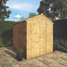 Mercia Modular 6' x 7' 6" (Nominal) Apex Shiplap T&G Timber Shed
