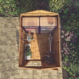 Mercia Modular 6' x 7' 6" (Nominal) Apex Shiplap T&G Timber Shed