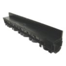 FloPlast FloDrain Threshold Channel Drain Black 1090mm x 1m