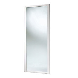 Spacepro Shaker 1-Door Sliding Wardrobe Door White Frame Mirror Panel 914mm x 2260mm