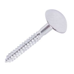 Essentials  Slotted Countersunk  Mirror Screws 8ga x 1 1/2" 10 Pack