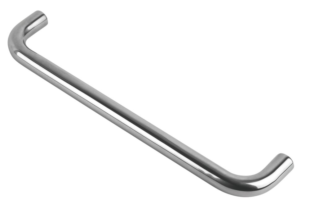 Eurospec Fire Rated D Pull Handle Polished Stainless Steel 19mm x 319mm Screwfix