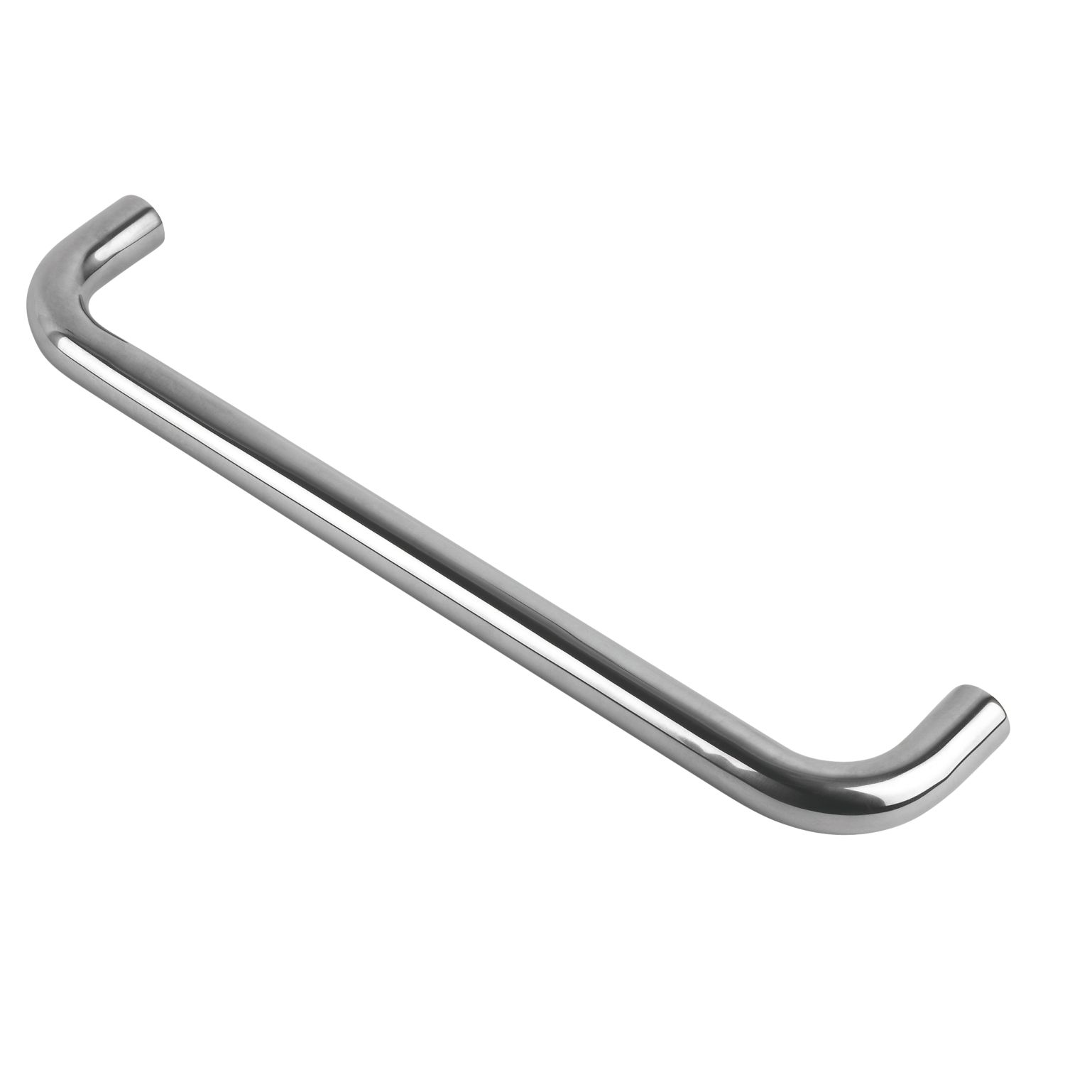 Eurospec Fire Rated D Pull Handle Polished Stainless Steel 19mm x 319mm (8495J)