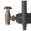 Arroll UK-10 15mm x 1/2" Antique Copper Angled & L/S Traditional Manual Radiator Valve & Lockshield