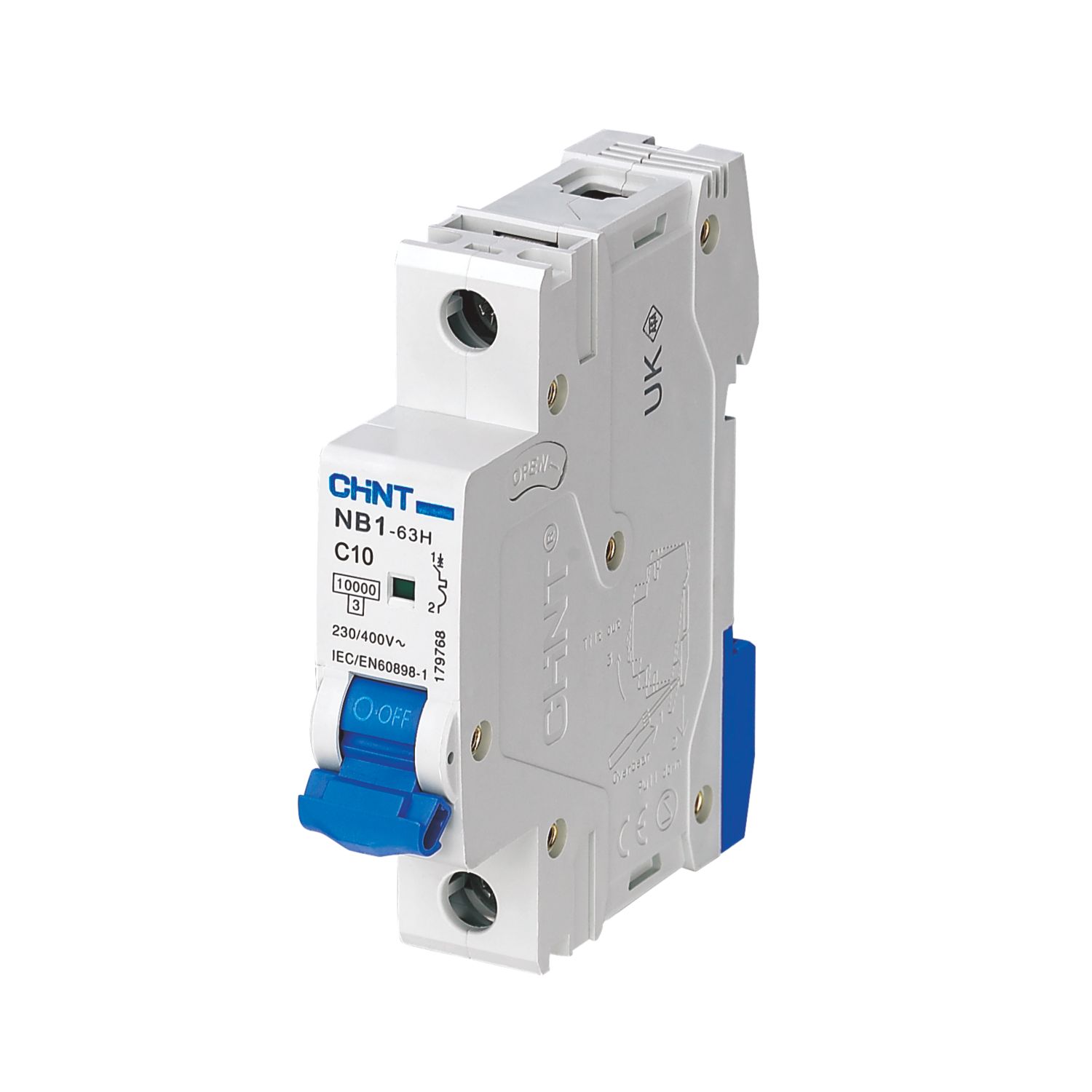 Chint NB1 10A SP C Curve MCB (8497V)