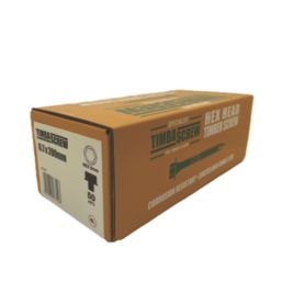 TimbaScrew  Hex Flange Thread Cutting Timber Screws 6.7mm x 200mm 50 Pack