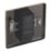 LAP  1-Gang 2-Way LED Dimmer Switch  Antique Brass with Colour-Matched Inserts