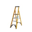 Zarges Fibreglass 1.54m 4 Step Platform Step Ladder