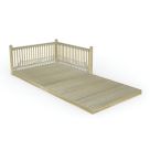 Forest Ultima Decking Kit with 2 x Balustrades (3 Posts) 2.4m x 4.8m