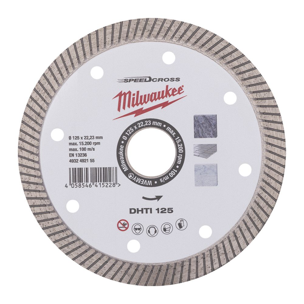 Milwaukee Speedcross DHTI Masonry Diamond Blade 125mm x 22.23mm